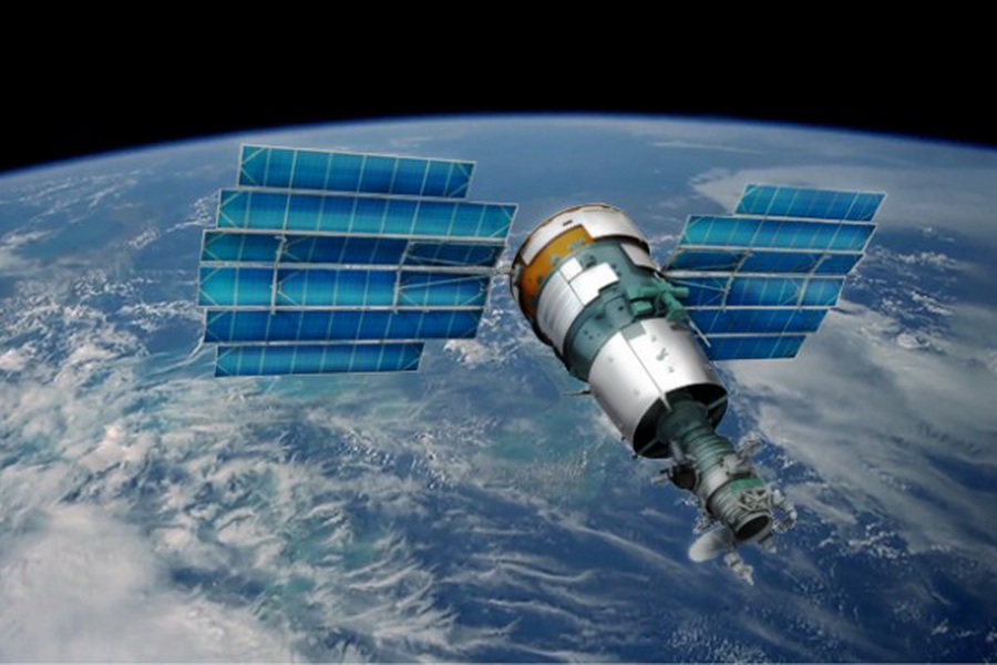 The United States announced the destruction of the Russian satellite Resurs-P