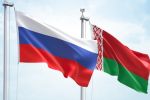 флаги Белоруссии и России