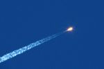баллистическая ракета в небе